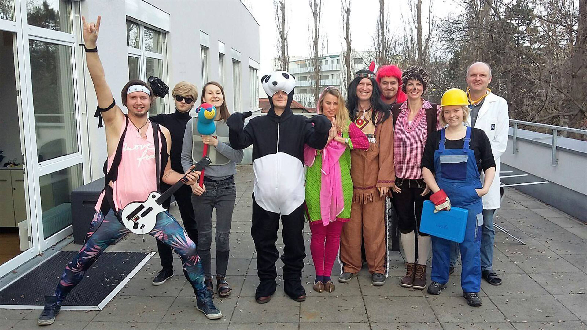 imc employees in fancy dress