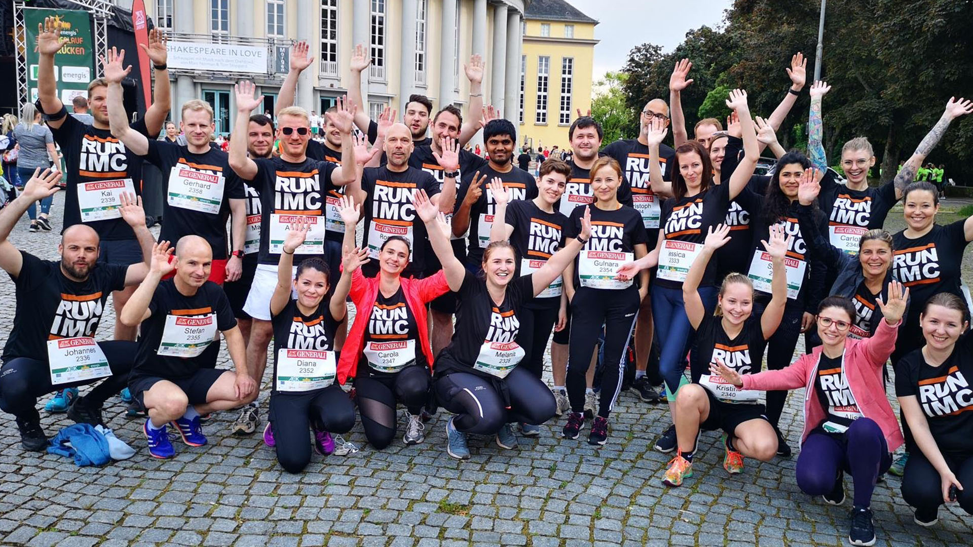 imc employees at fun run