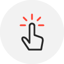 Icon representing interactive