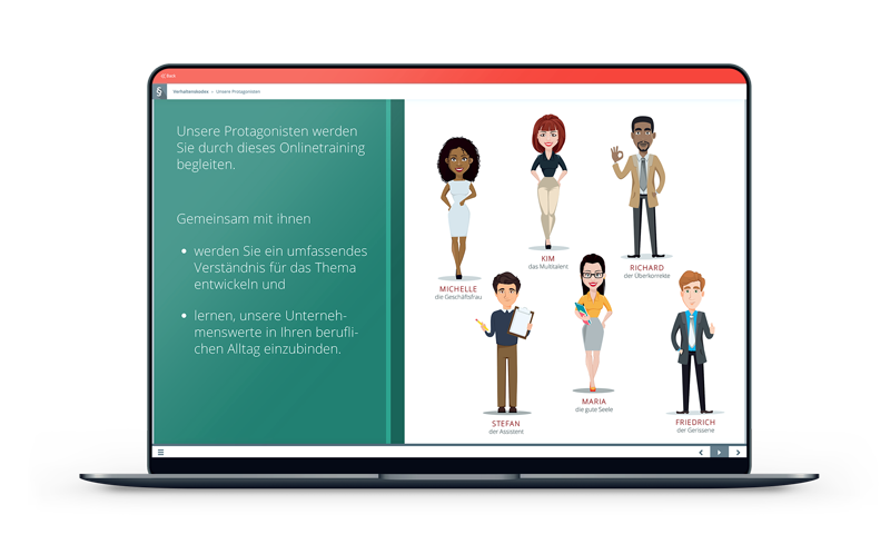 mockup of code of conduct module