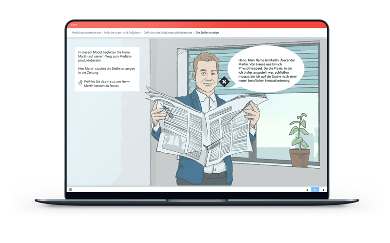 mockup of medical device module