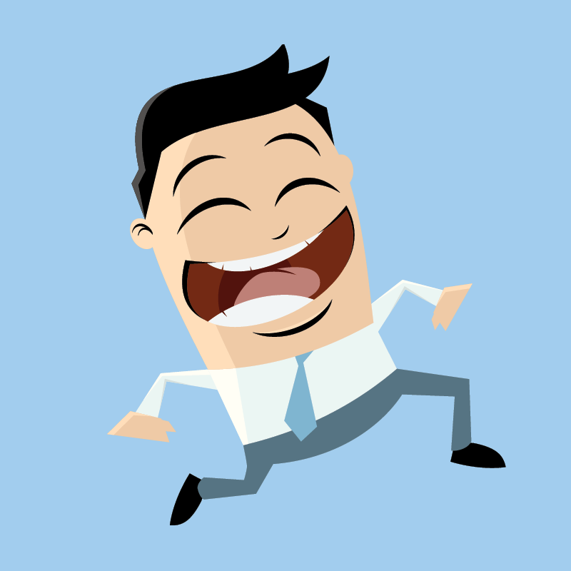 illustration of happy person