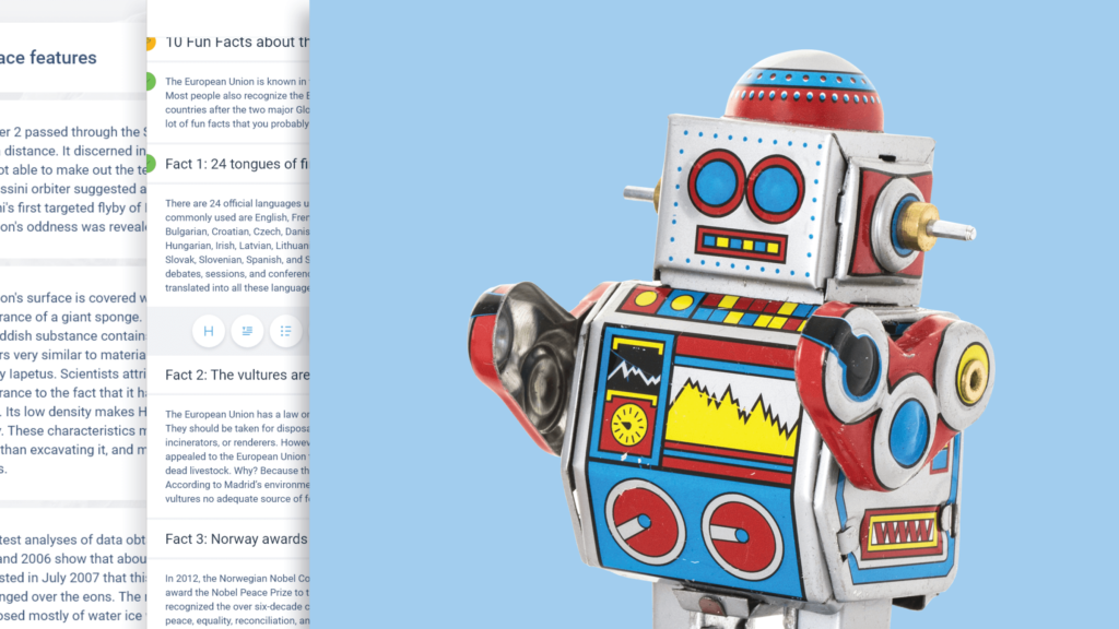 imc Express UI and retro robot