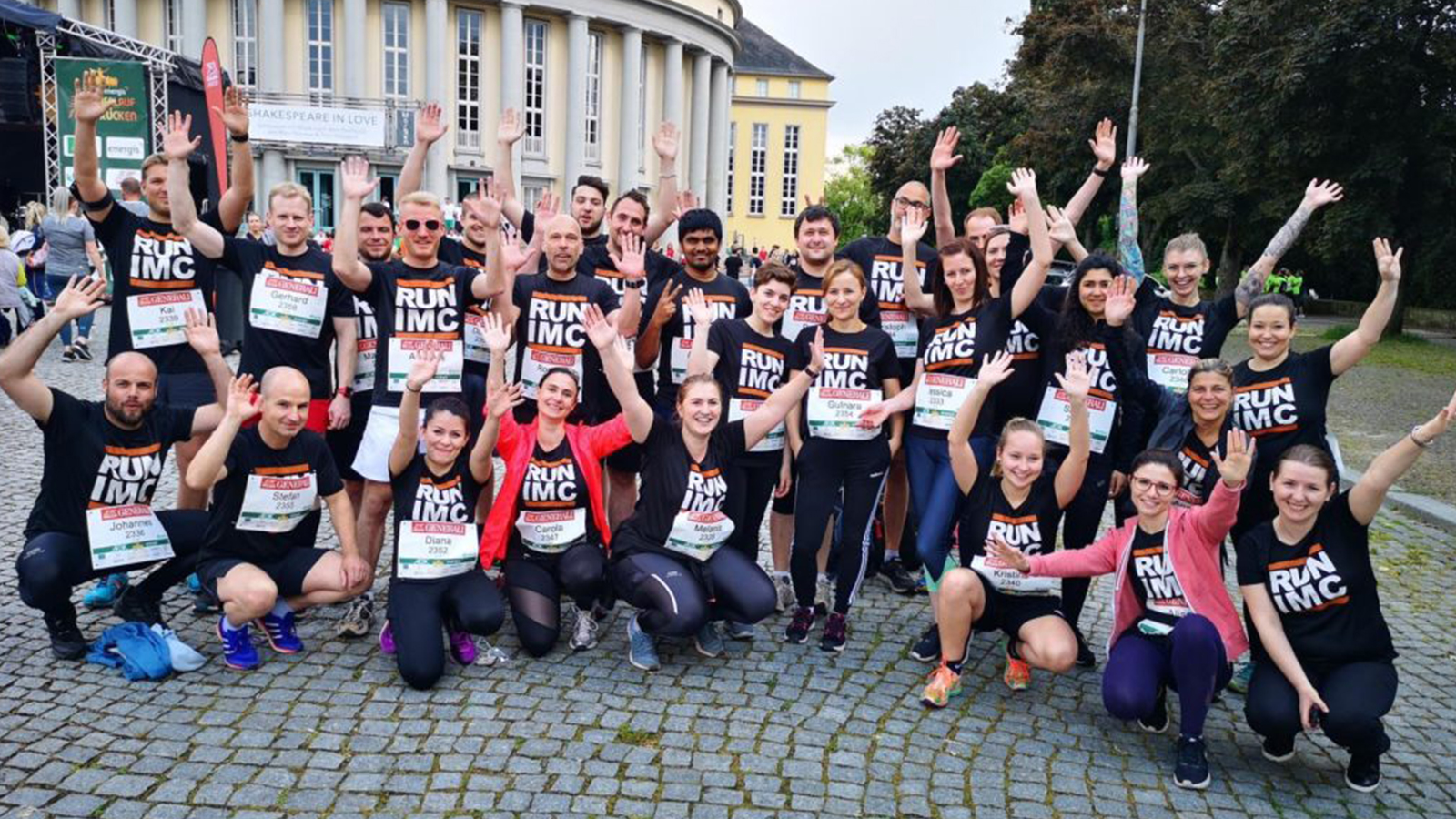 imc Crew beim Firmenlauf