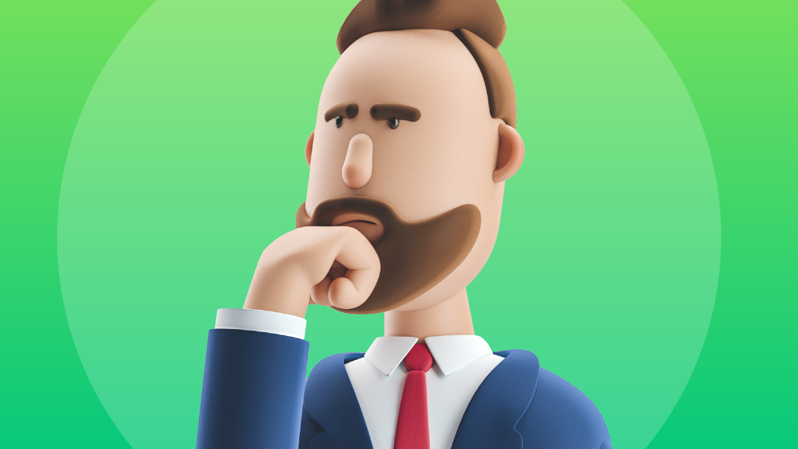 man posing thoughtfully