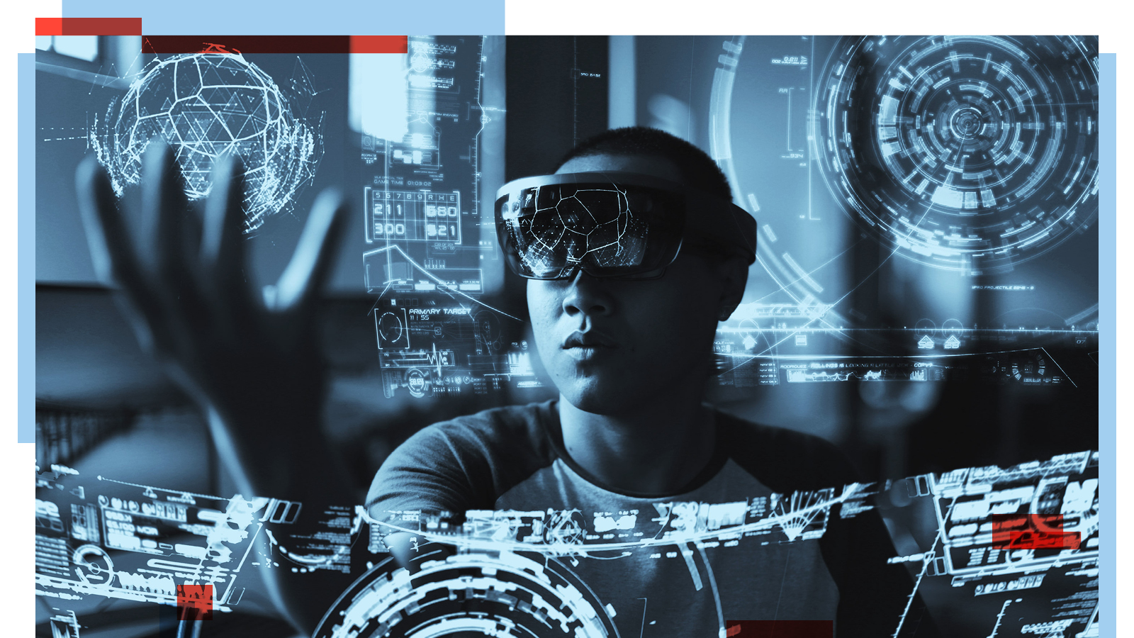 lerner umgeben von daten