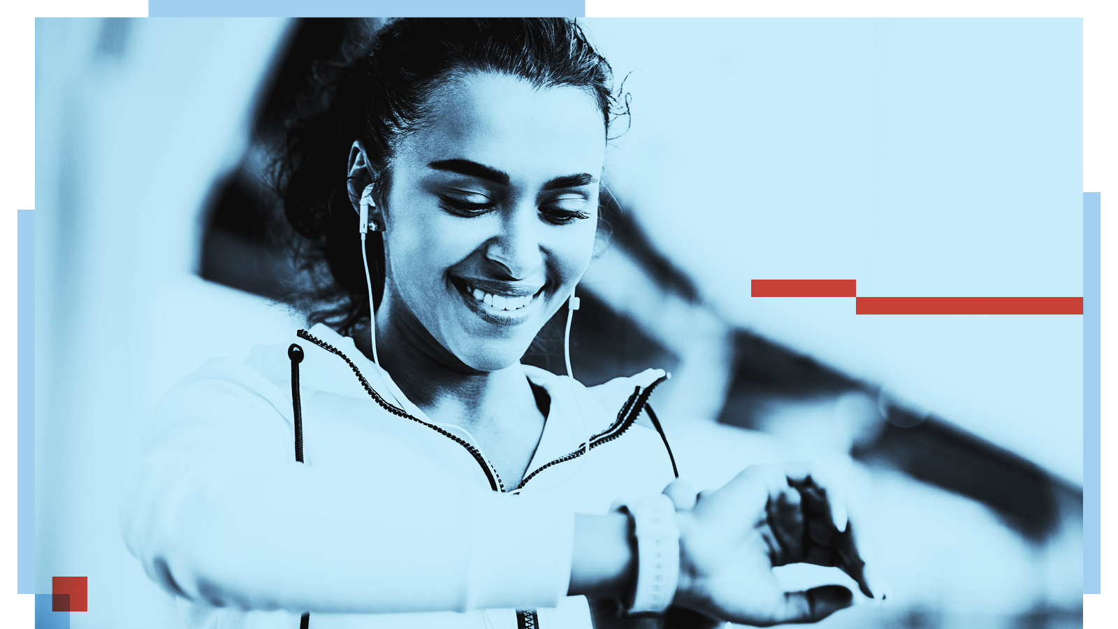 girl with smartwatch