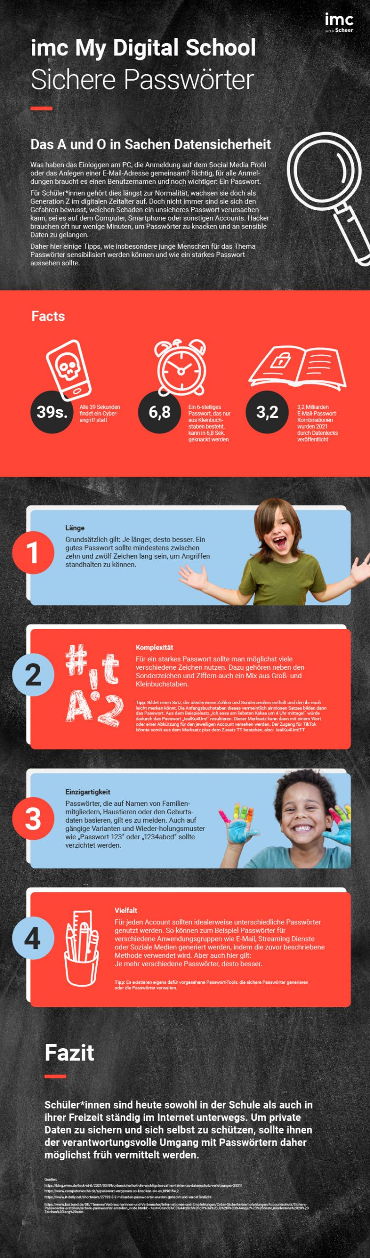Infografik Sichere Passwörter Deutsch