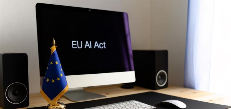 EU-AI-Act auf einem Monitor