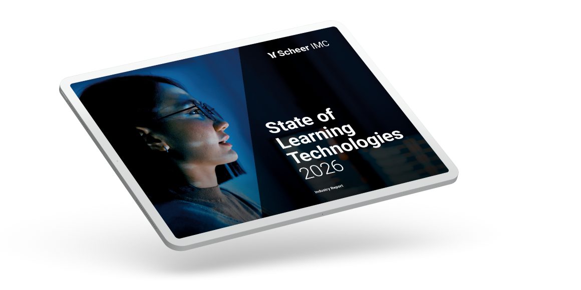 State of Learning Technologies 2026 Bericht auf einem Tablet