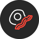 Icon representing breakfast
