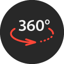 Icon representing 360 Degrees