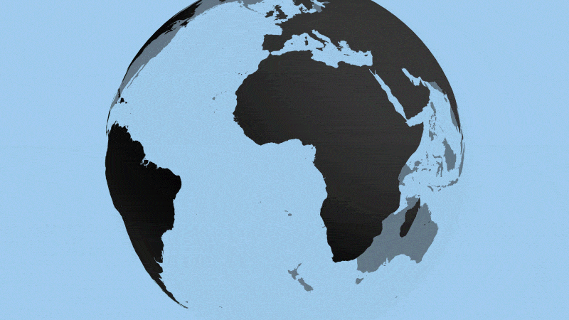 world globe animation