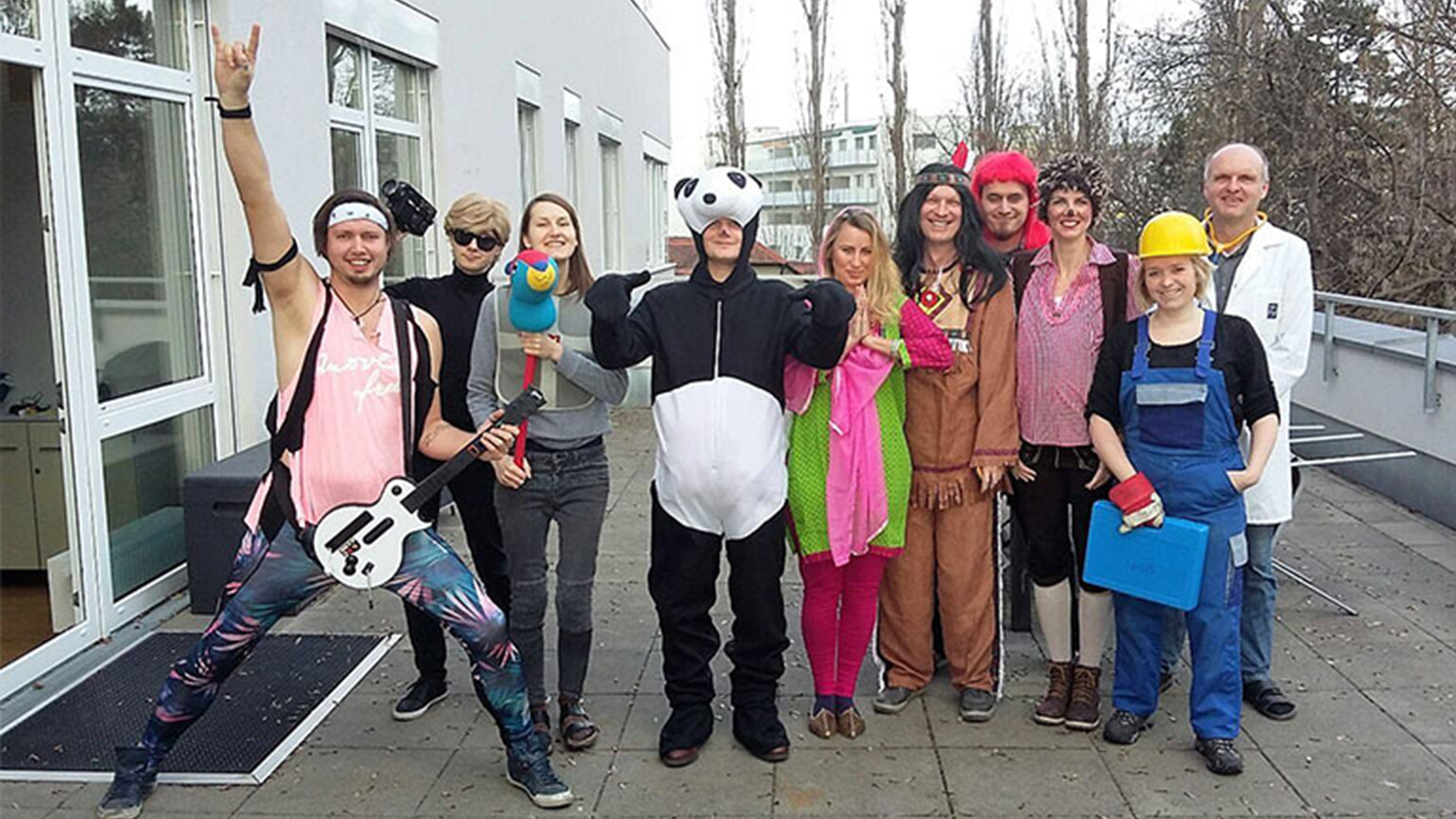 imc crew celebrates carneval