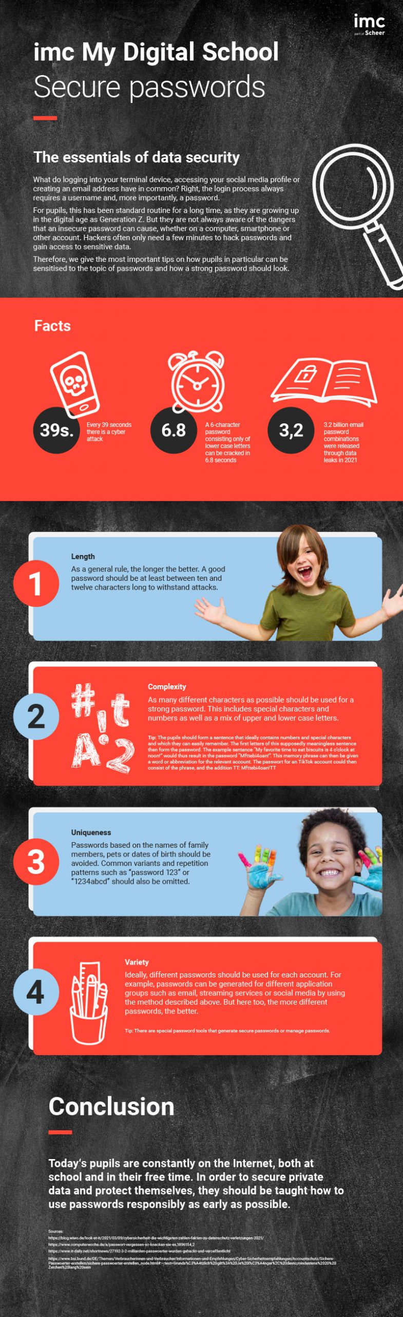 Infographik Secure Passwords