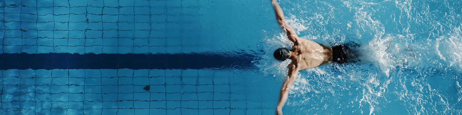 swimmer top view