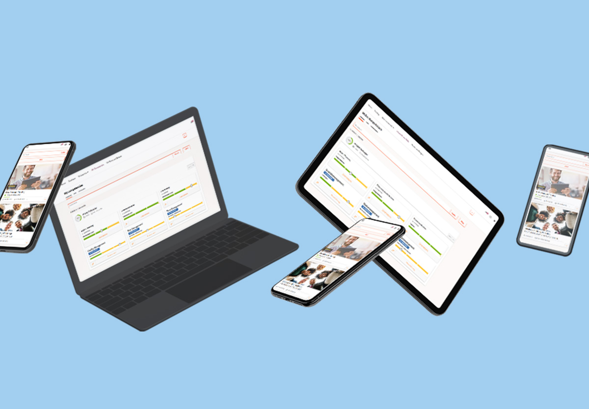 various devices showing imc's LMS