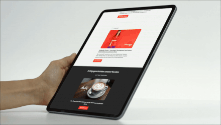 GIF of eLearning Insights Newsletter Subscription being scrolled
